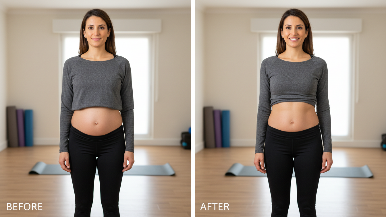 نتائج قبل وبعد حرق دهون البطن