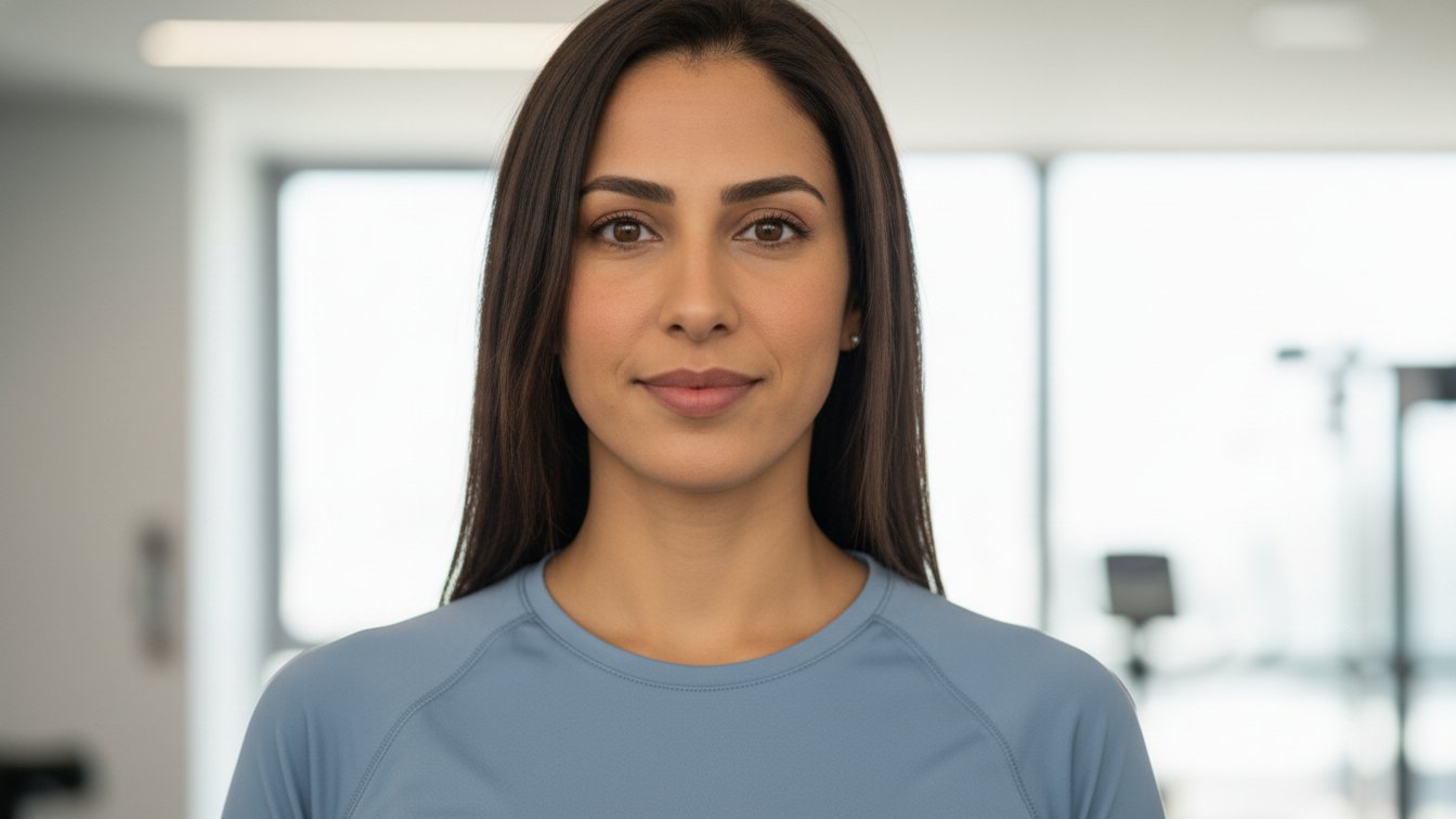 عميلة بنت الأرداف مع مدربة نسائية